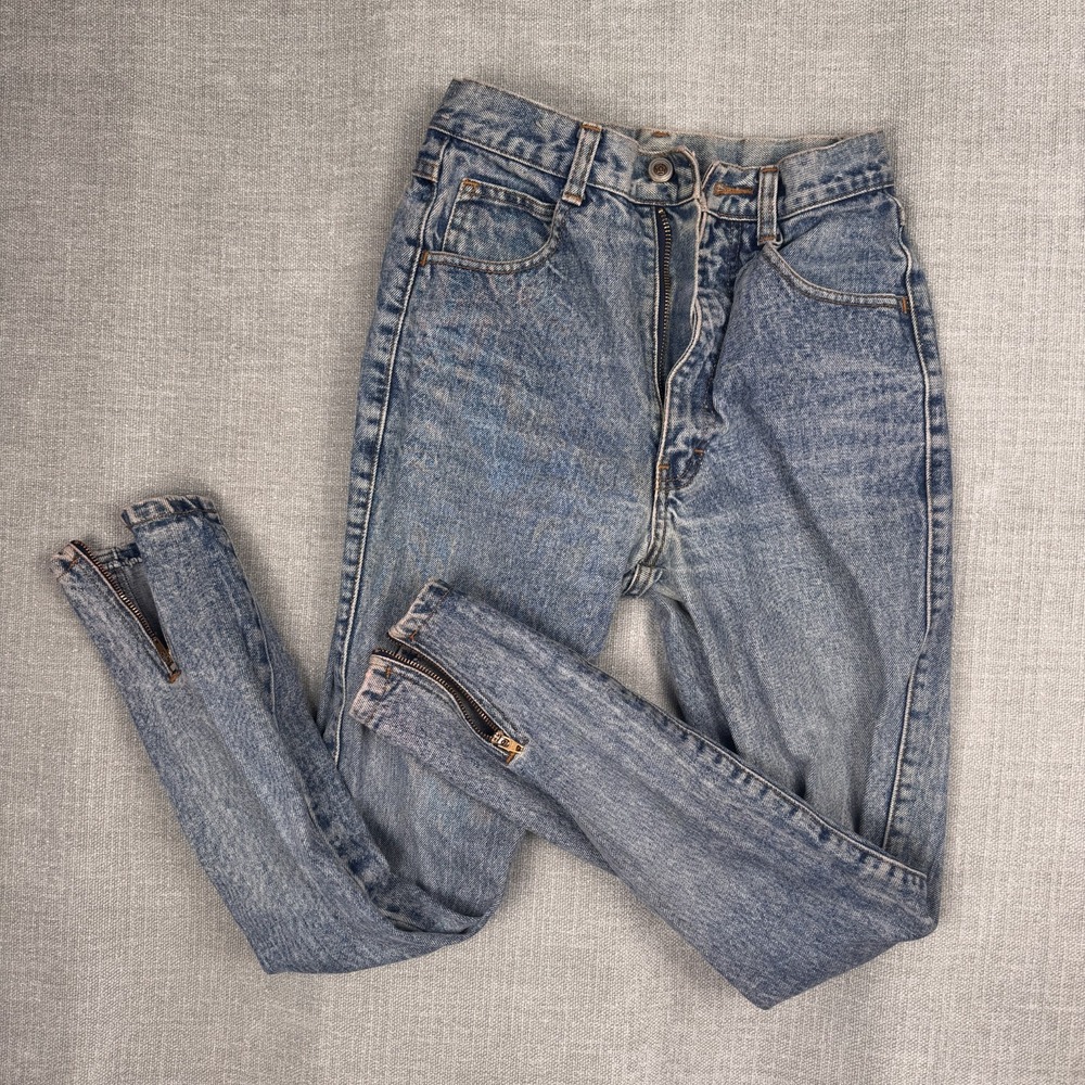 Helium Women's Jeans Blue Size 3 High Rise Ankle Zip